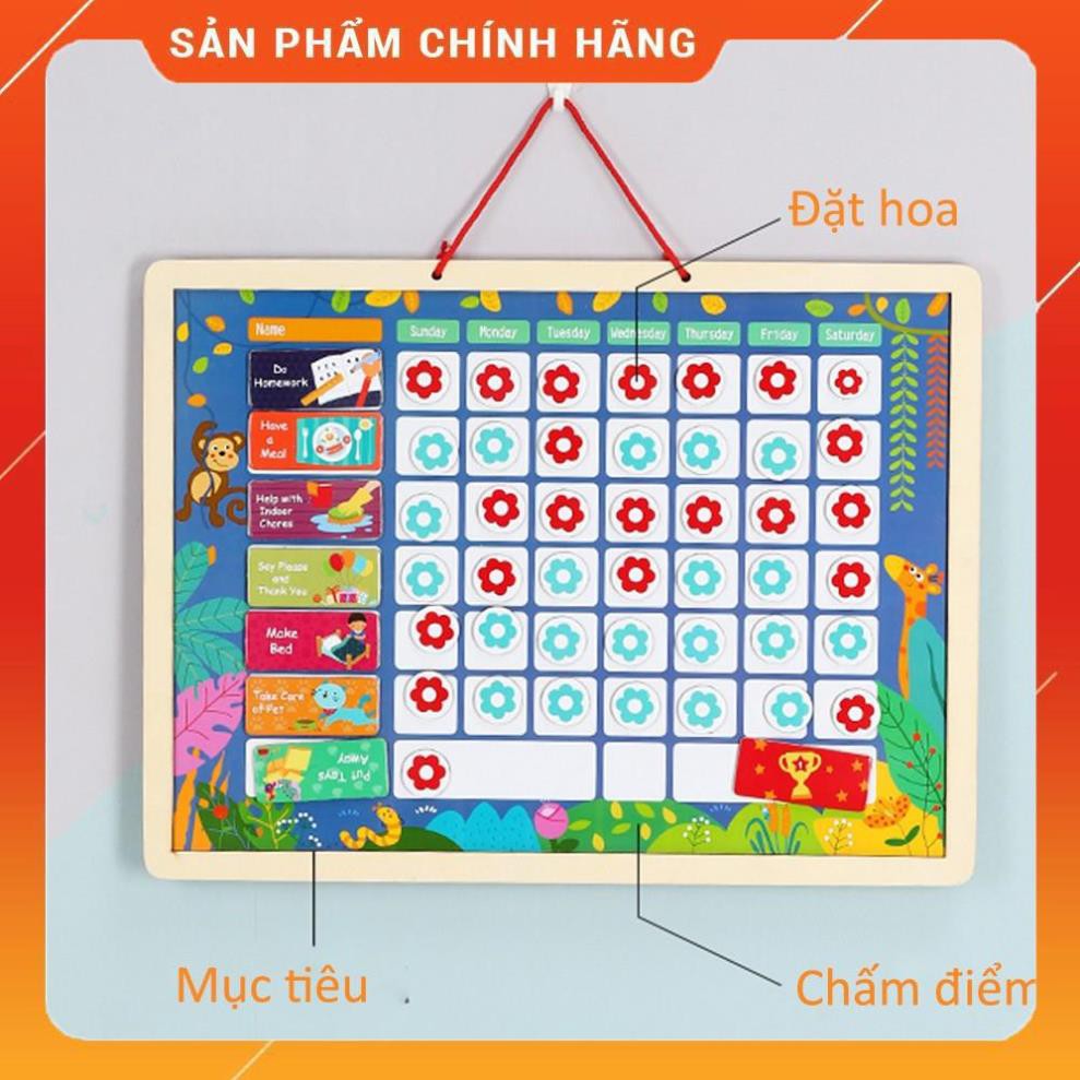 Bảng gỗ khen thưởng, kỷ luật nam châm cho bé- đồ chơi giáo dục ❤️❤️