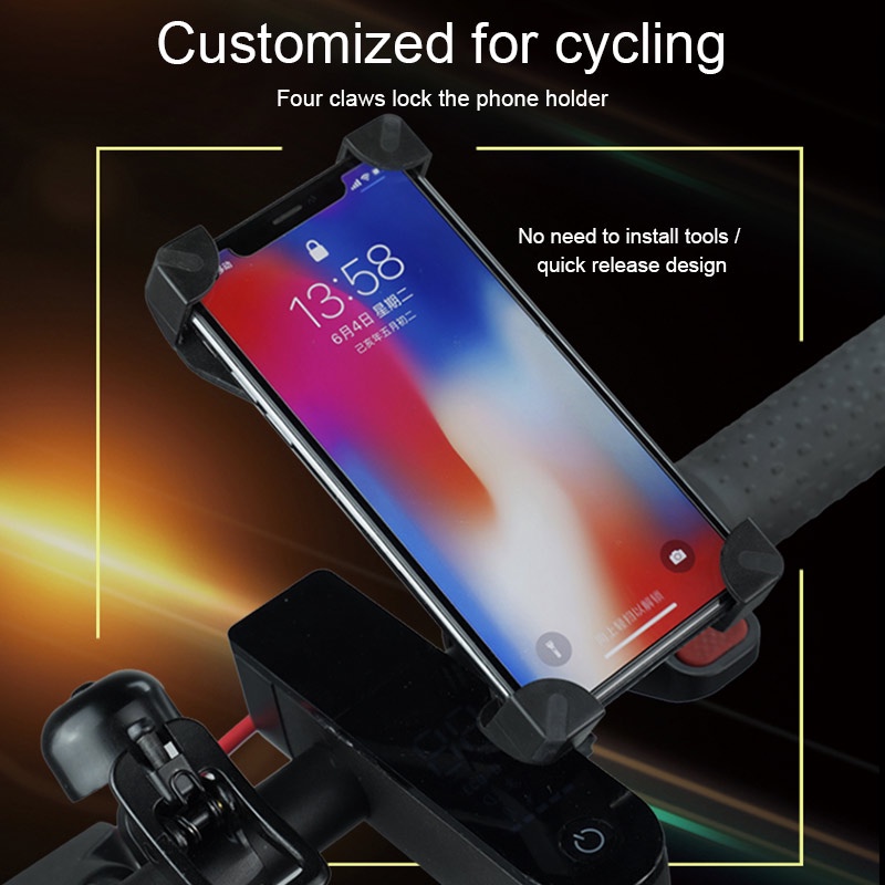 [ff86]Electric Scooter Mobile Phone Bracket Universal Mobile Phone Navigation Bracket Riding Equipment