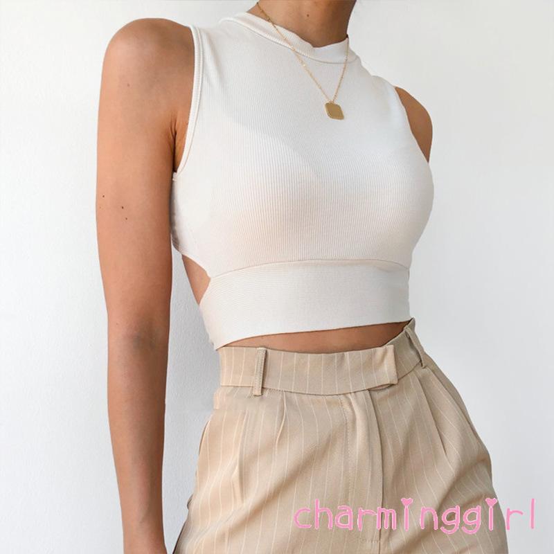 Áo Dây Nữ Cộc Tay Hở Eo Quyến Rũ | BigBuy360 - bigbuy360.vn