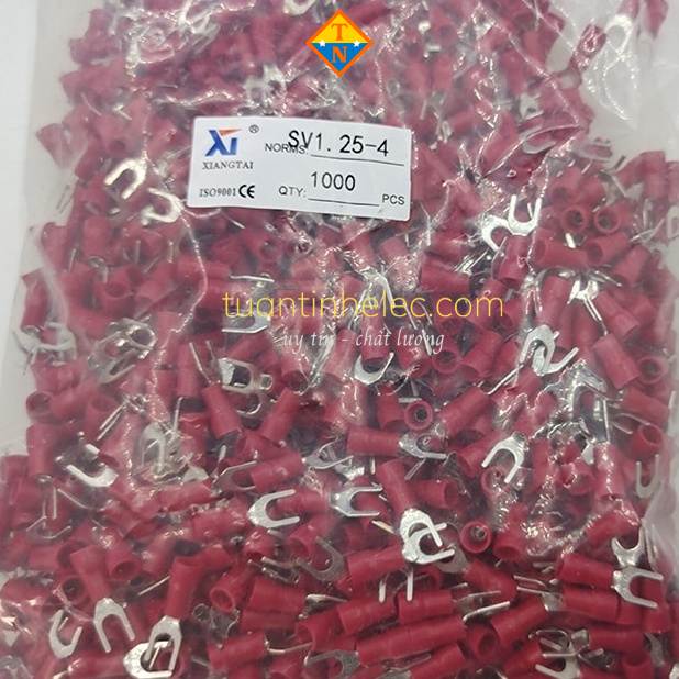 [10 cái] Đầu cos dây điện chữ Y bọc nhựa SV 1.25-4