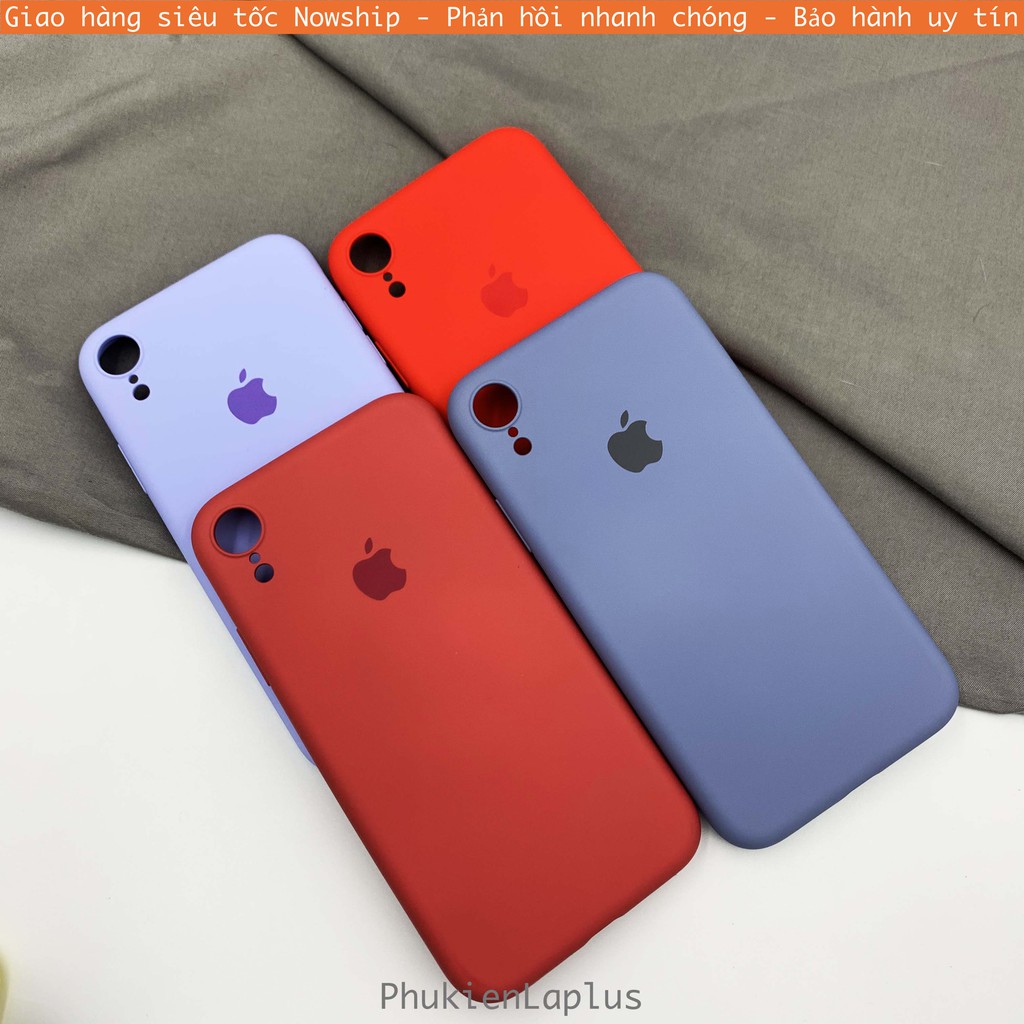 Ốp lưng chống bẩn iPhone XR có hình táo full viền bảo vệ camera toàn diện