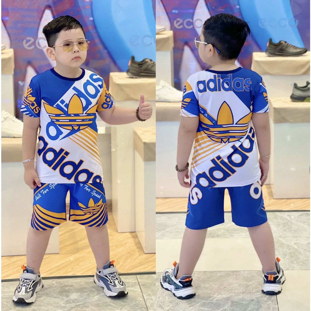 Đồ bộ bé trai size đại cho bé 23-40kg vải thun lạnh 3D Jennie kids J491