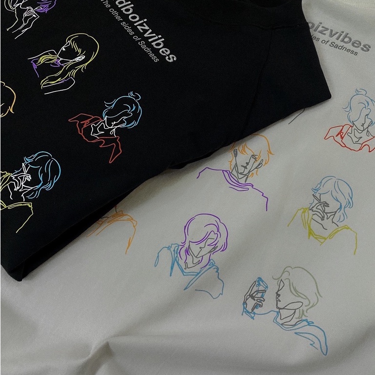 [Ả𝐧𝐡 +Video 𝐓𝐡ậ𝐭] ÁoThun SADBOIZVIBES TOSS - Áo thun unisex nam nữ form rộng oversize chất liệu Cotton | BigBuy360 - bigbuy360.vn