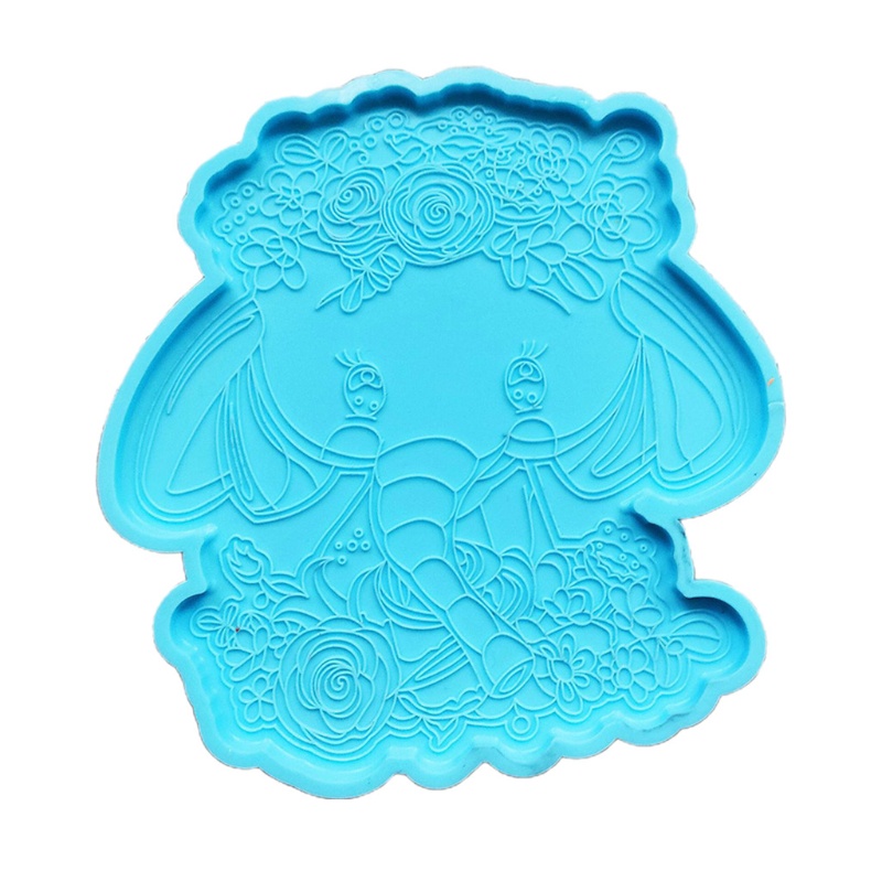 Khuôn Silicone Làm Đế Lót Ly Hình Vỏ Sò / Mặt Trăng / Voi