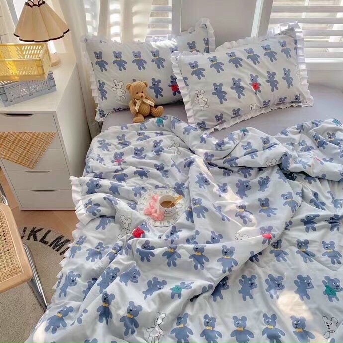 [NHẬP KHẨU] SET ĐŨI BÈO NGẮN 4 MÙA TIỂU THƯ SANG CHẢNH - Chăn trần hè loại 1