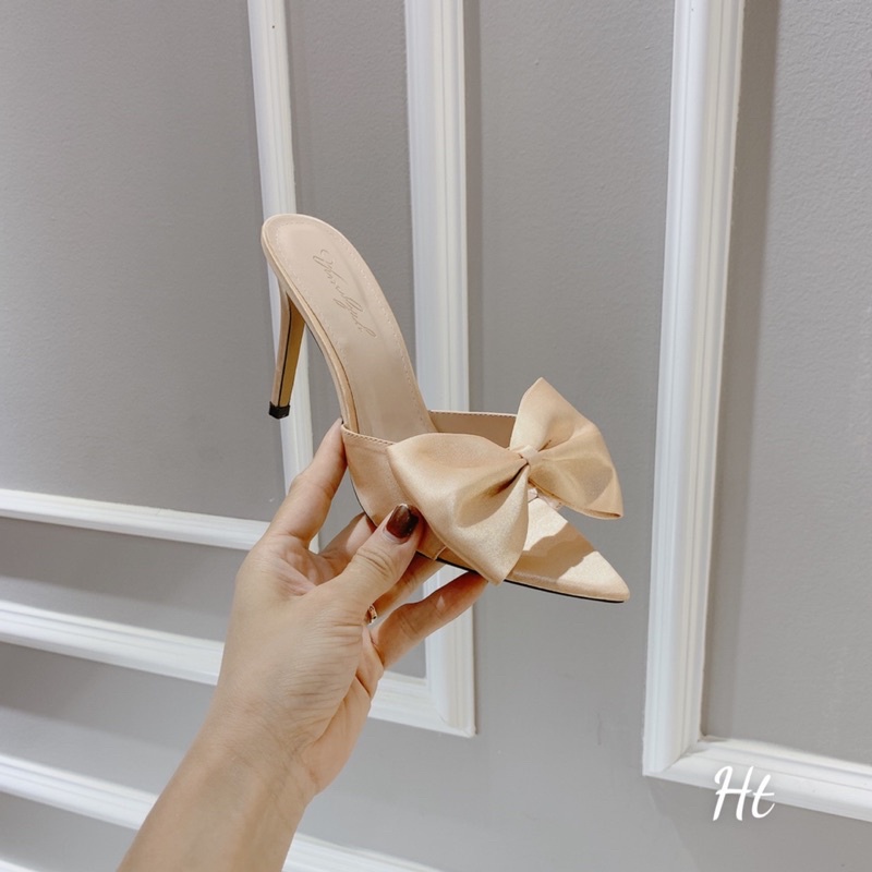 ❤️ Guốc nơ xinh gót nhọn 9cm. Hàng có sẵn