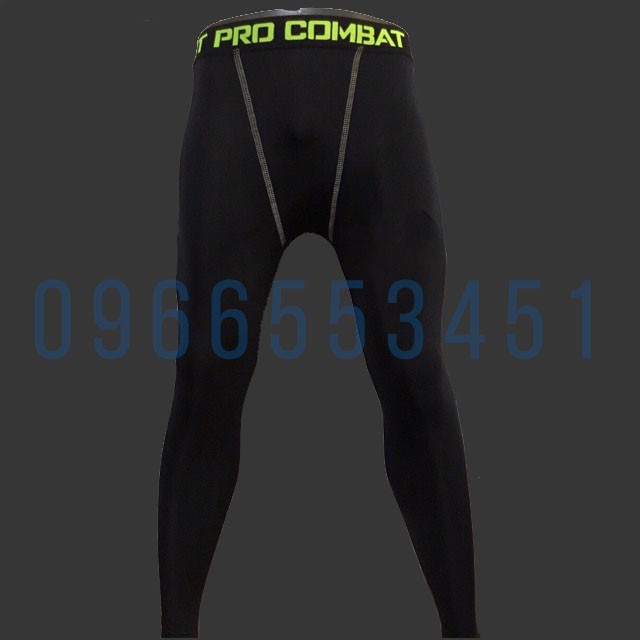 Quần giữ nhiệt COMBAT PRO LEGGING nam tập gym, bóng đá, bỏng rổ, bóng chuyền dáng dài giá rẻ