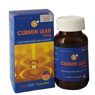 Tinh nghệ Nano Curmin Lead 335 mg - 30 viên (hỗ trợ điều trị viêm loét dạ dày, sau phẫu thuật, ngừa ung thư, làm đẹp...)