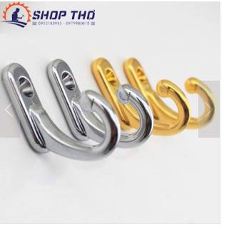 Móc treo giả cổ đơn mini màu đồng, vàng, bạc