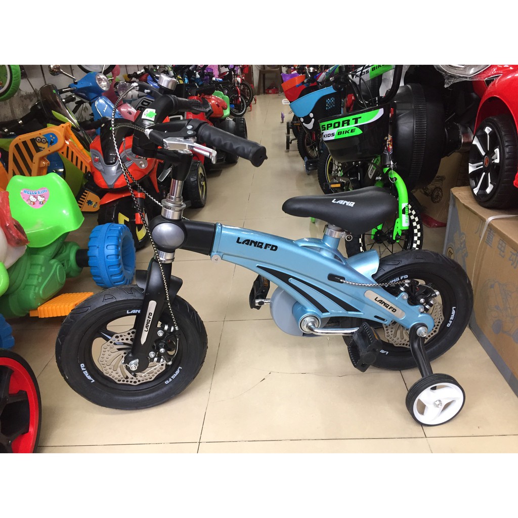 XE ĐẠP TRẺ EM VÀNH ĐÚC,PHANH ĐĨA - KHUNG ĐÚC HỢP KIM NHÔM SIZE 12&quot;