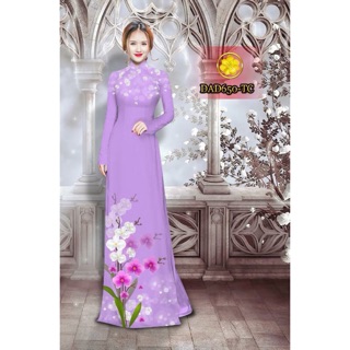 Vải Áo Dài Tằm Ý/ Lụa Nhật Hoa Phong Lan