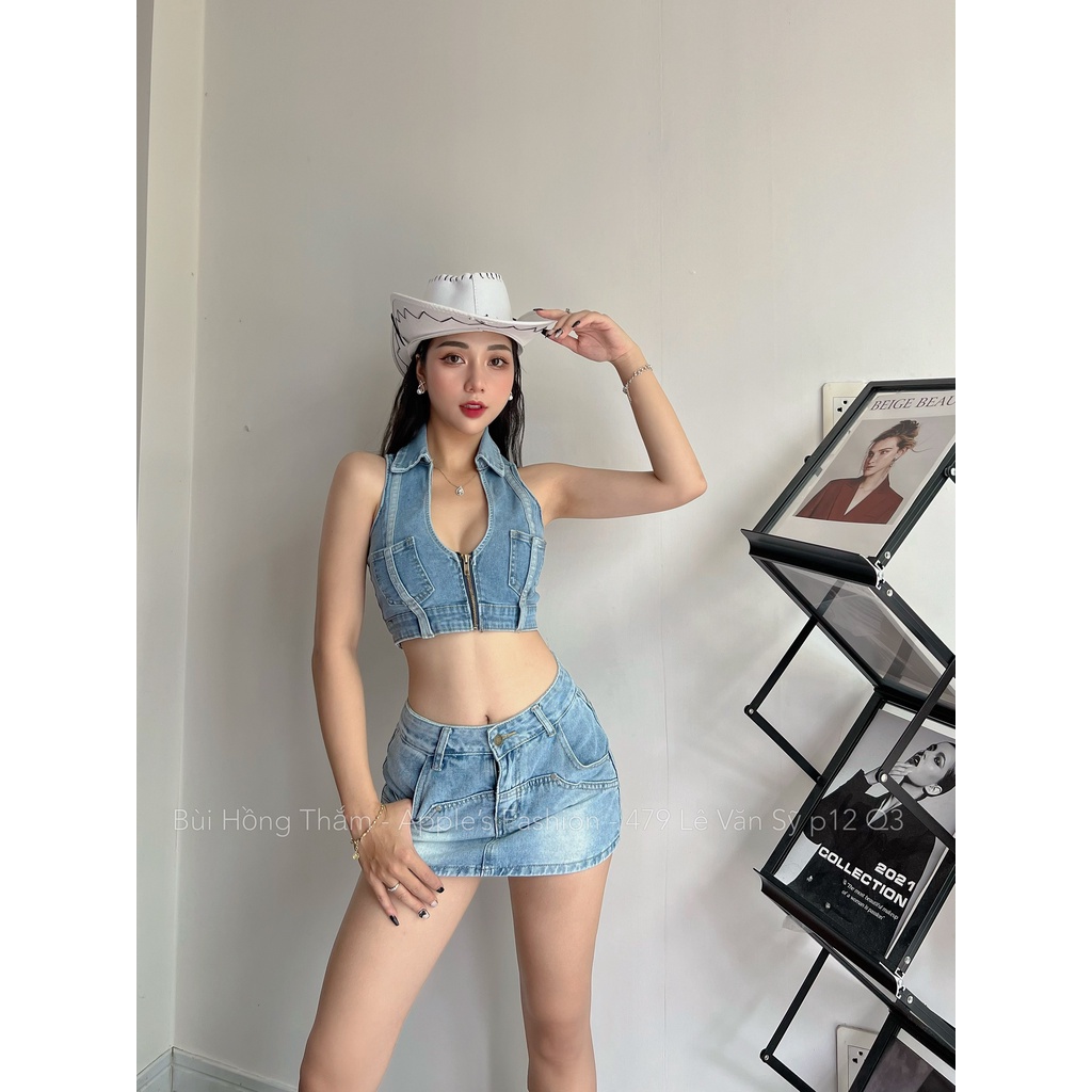 Cv jeans túi trước 2 màu