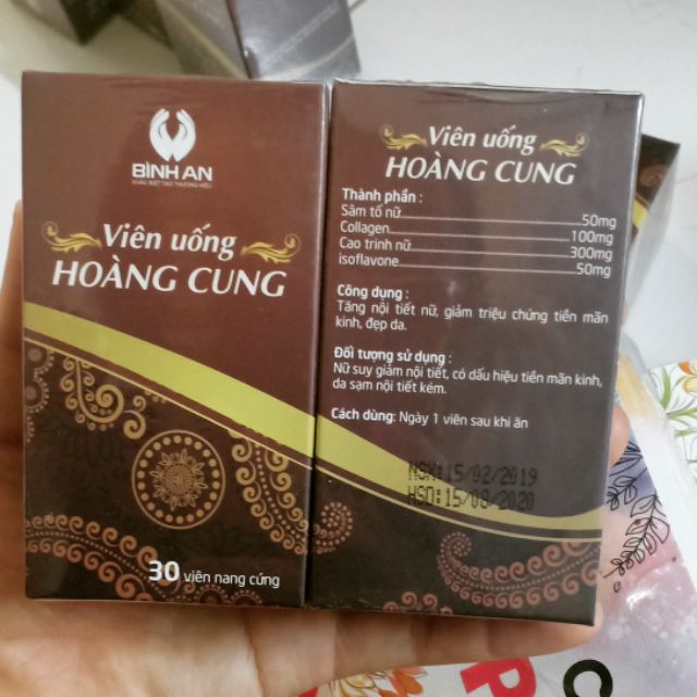 Combo  2 viên uống hoàng cung BÌNH AN