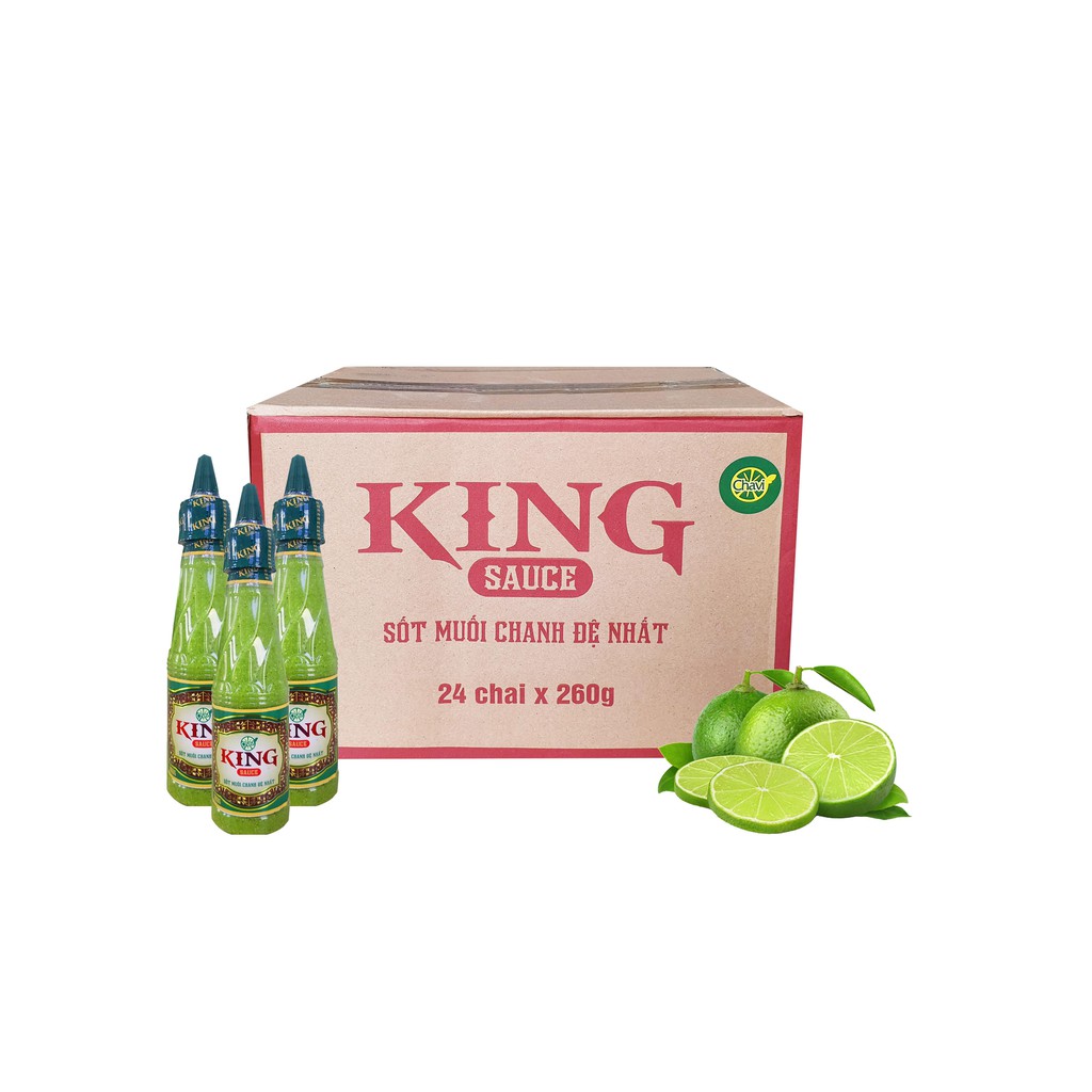 Thùng Sốt Chanh King 260g-Thùng 24 chai [NHÀ CUNG CẤP]