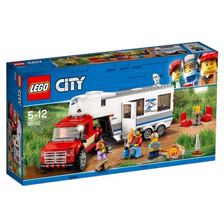 Bộ lắp ráp Xe Cắm Trại Caravan – LEGO City 60182 Pickup & Caravan