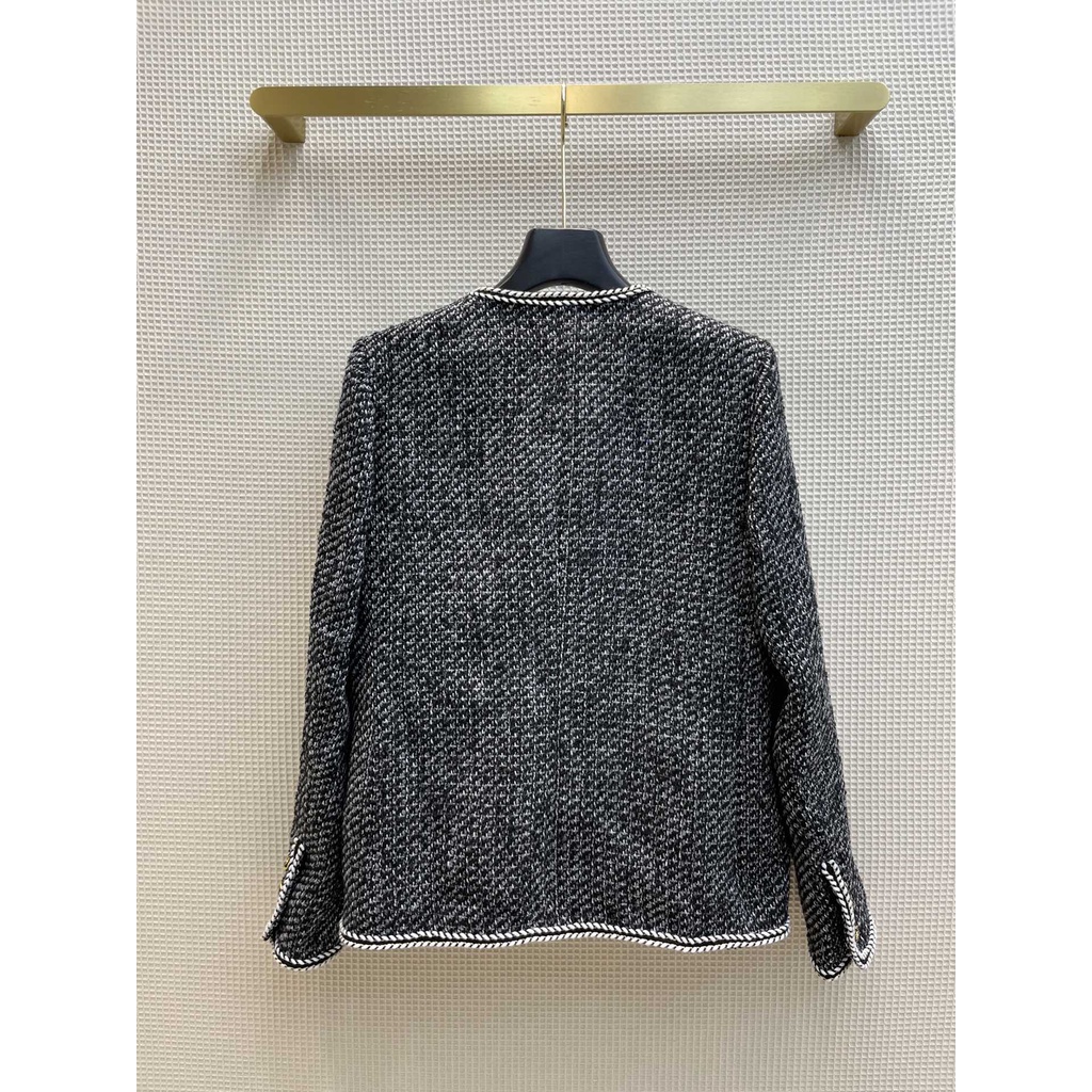 Áo khoác len nữ thời trang 𝘾𝙝𝙖𝙣𝙚𝙡 𝘾𝙝𝙖𝙣n𝙚𝙡 CN kiểu dáng thanh lịch, cao cấp