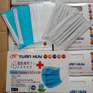 Khẩu trang ♥️FREESHIP♥️ khẩu trang Tuấn Huy chính hãng kháng khuẩn 4 lớp