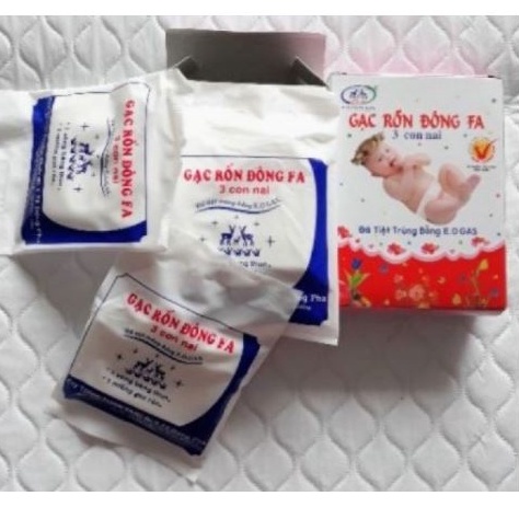Set 2 hộp gạc băng rốn trẻ sơ sinh ĐÔNG PHA. Hộp 3 gạc.