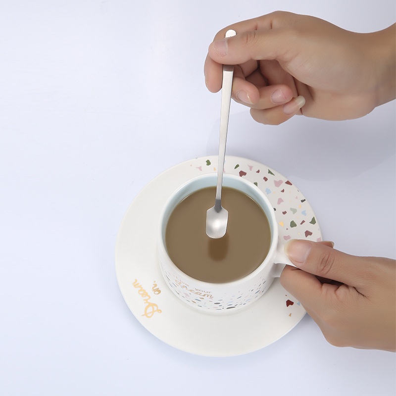 Muỗng cà phê mạ vàng - Thìa inox 304 dụng cụ pha chế cà phê