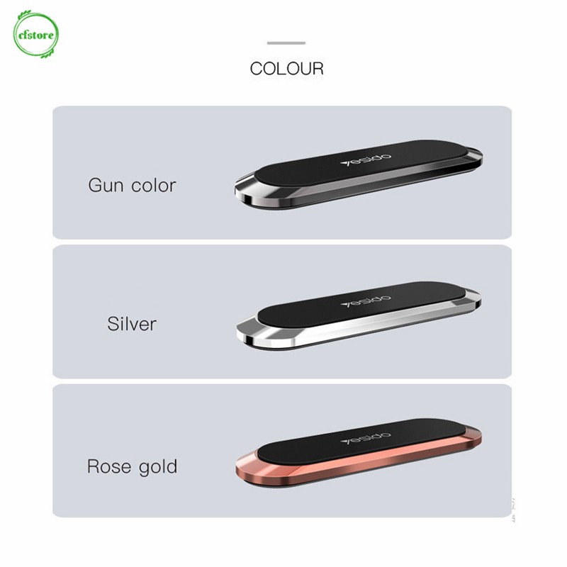 Giá đỡ điện thoại từ tính mini hình dĩa tròn chất liệu kim loại dùng trong xe hơi