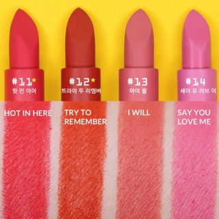 Son Clio Matte Lipstick Rouge Heel Velvet màu 11,12,13