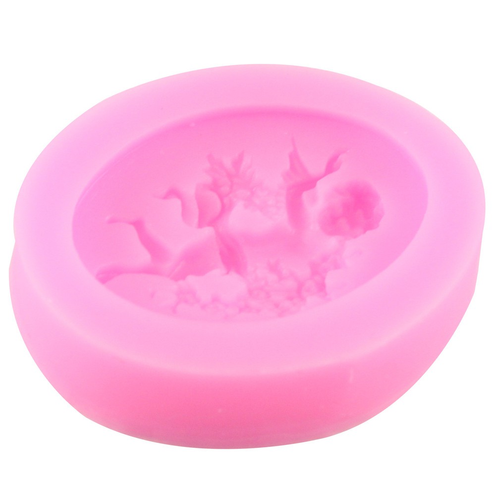 Baking Tool Angel Shape Embossed Food Grade Silicone Cake Mould
