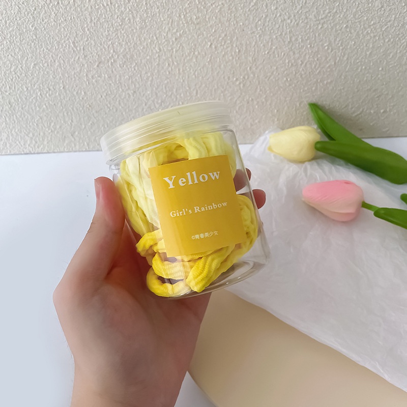 Set 30 Dây Buộc Tóc Co Giãn Nhiều Màu Sắc Đơn Giản Dành Cho Nữ