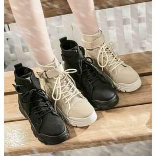 Giày bata thể thao nữ QC cao cổ 2 màu Siêu chất