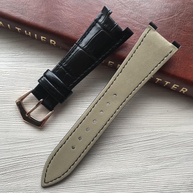 Dây Đeo Đồng Hồ Bằng Da Cao Cấp Cho Patek Philippe Nautilus 5712G 5711 25