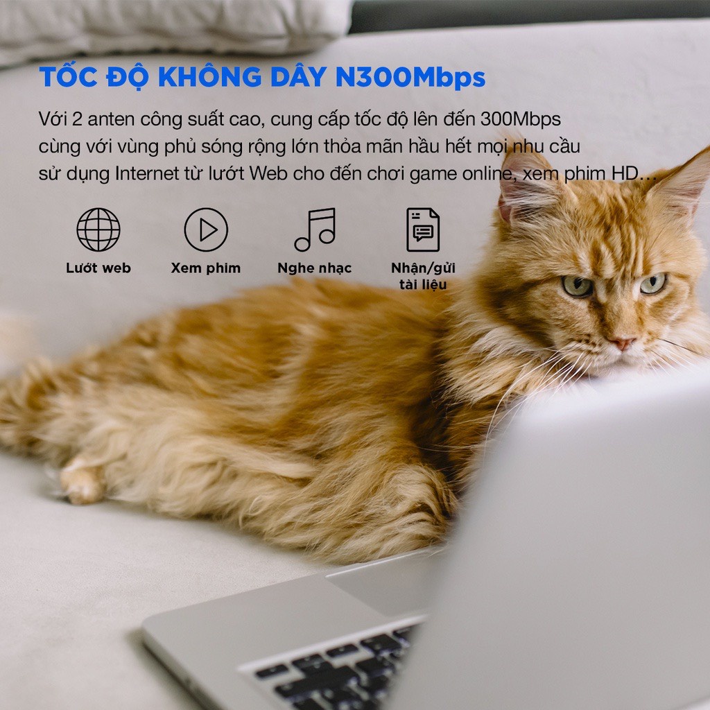 Bộ Kích Sóng Repeater Wifi Chuẩn N 300Mbps TOTOLINK EX200
