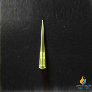 Túi 1000 cái đầu côn pipet hút, loại 0.2ml, nhựa PP màu vàng tiệt trùng