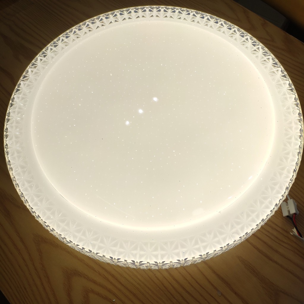 Đèn led mâm , lốp ốp nổi trần MICA trang trí 3 màu 3  chế độ , công suất 24W , dk 40cm