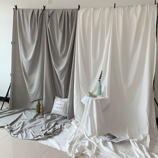 (Size lớn-Trơn mướt) Phông nền vải nhiều màu trơn chụp ảnh chuyên nghiệp Tặng kèm móc treo