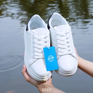 💥𝐆𝐈𝐀́ 𝐆𝐈𝐀̣̂𝐓 𝐆𝐀̂𝐍!!!💥 Giày Unisex Domba gót Đen Mã H-9111