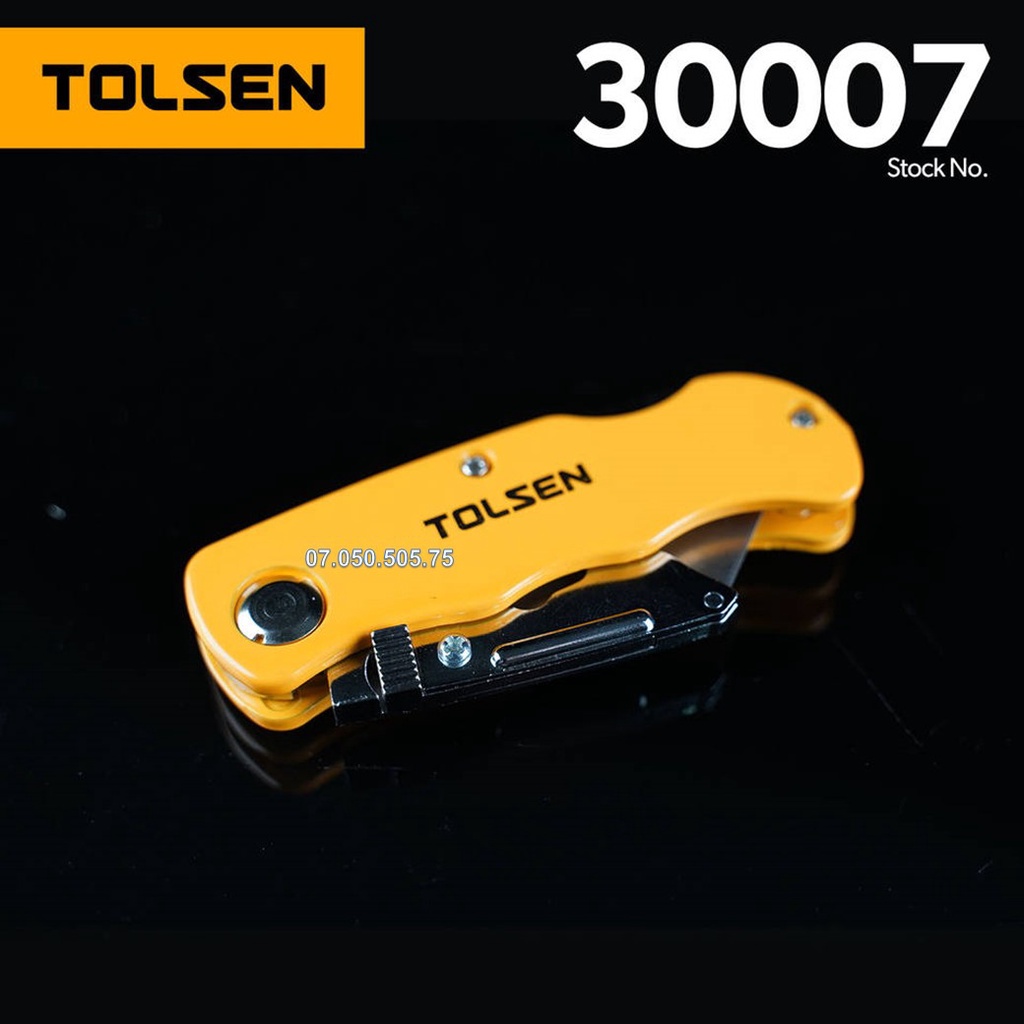 Dao rọc giấy kèm 5 lưỡi Tolsen 30007, kích thước chuẩn 61 x 19 cm, lưỡi dao làm bằng chất liệu thép