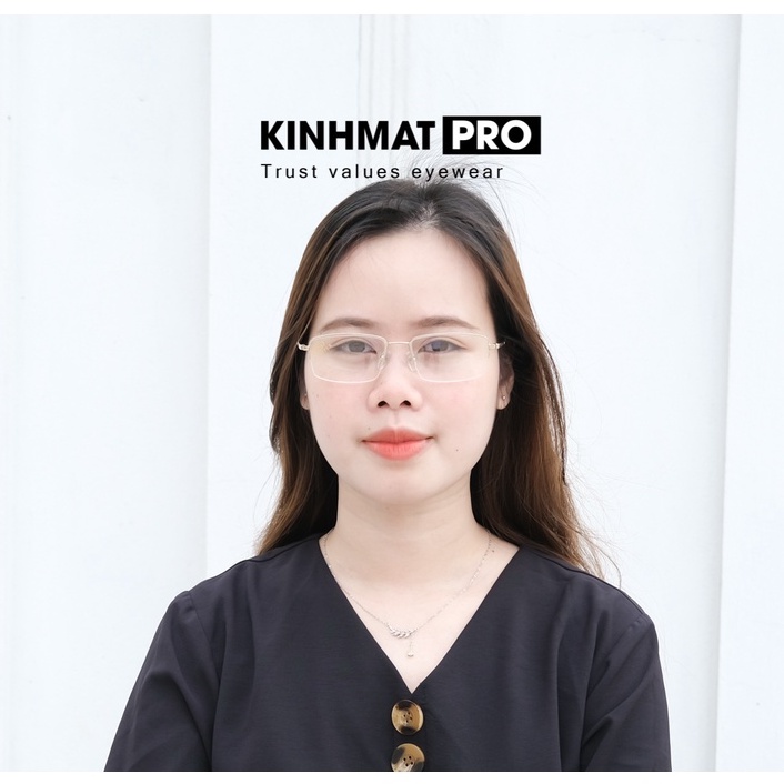 Gọng kinh nửa gọng cao cấp Stepper S1-30029 titan Kính mắt Pro