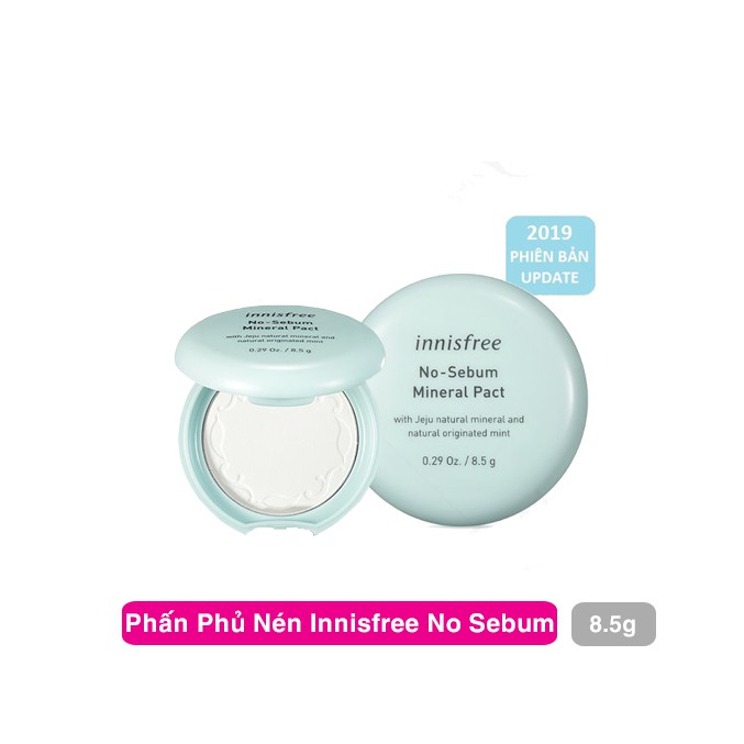 PHẤN PHỦ NÉN Innisfree No Sebum Mineral Pact 8,5g