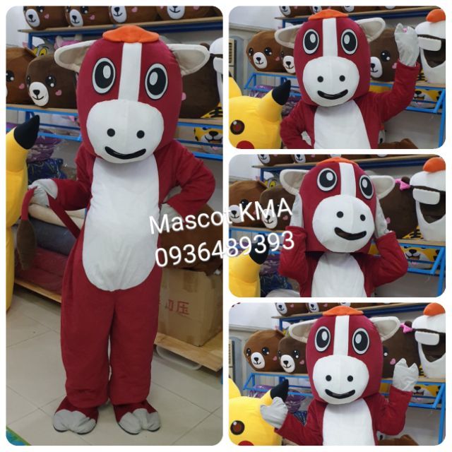 Quần áo hoá trang Mascot Ngựa nâu - sinh nhật, sự kiện