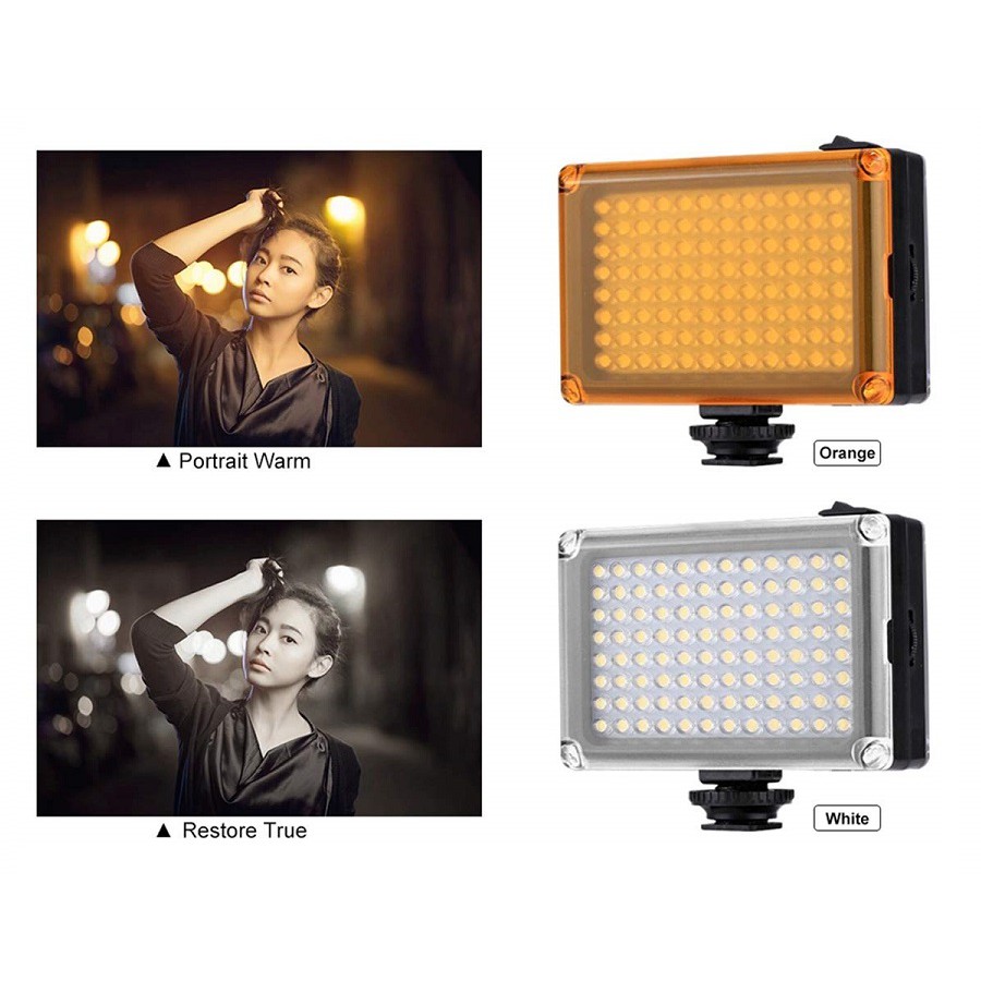 Phụ kiện Vlog cho điện thoại Smartphone, Máy ảnh - Ulanzi Mini Led Video Light 96LED