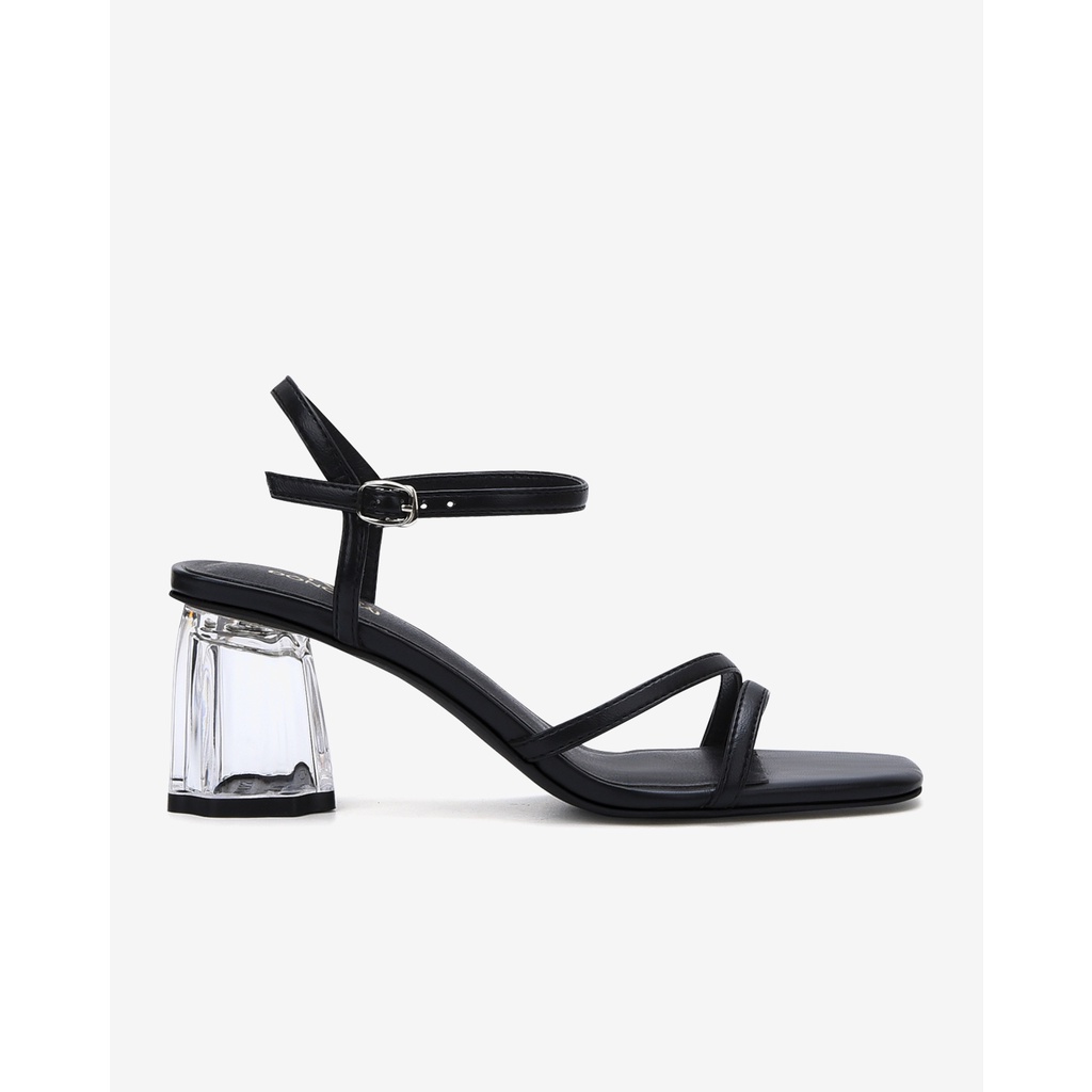 Giày Sandal cao gót nữ Đông Hải thiết kế mũi vuông thời  thượng kết hợp gót trong cao 7cm - S85P9