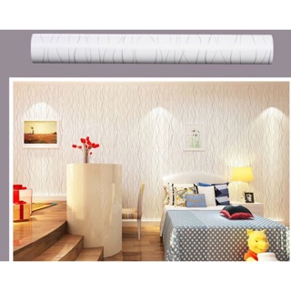 Giấy dán tường sọc đen trắng 
