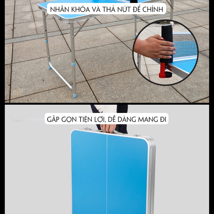 Bàn Đánh Bóng Bàn Mini Gấp Gọn, Vận Động Vô Cùng Tiện Lợi Đa Năng - M071