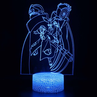 Đèn Led 3D Naruto - Đèn ngủ 3D Led ( 16 Màu ) ( Có bảng điều khiển màu )