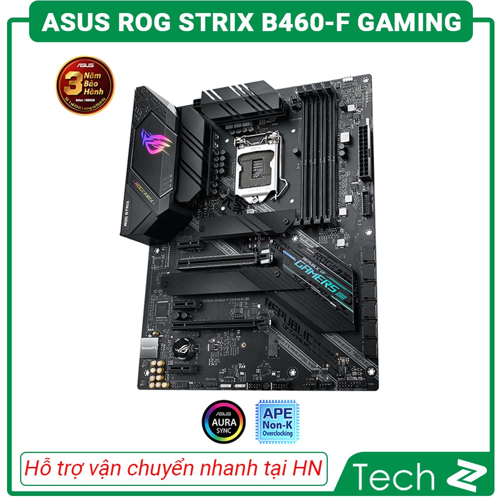 Mainboard ASUS ROG STRIX B460 F GAMING (Intel B460, Socket 1200, ATX, 4 khe Ram DDR4)