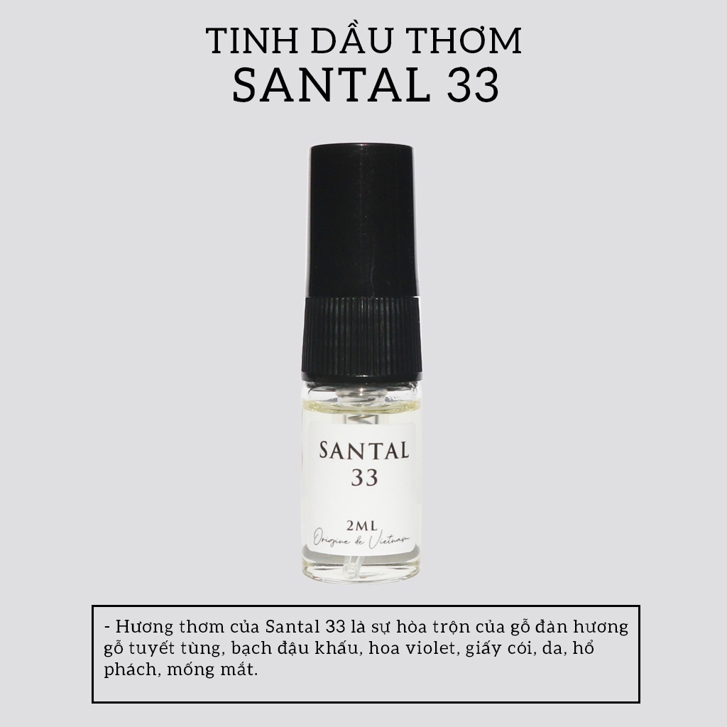 Tinh dầu nước hoa Code Deco Santal 33 Độc Đáo, Bí Ẩn 2ml