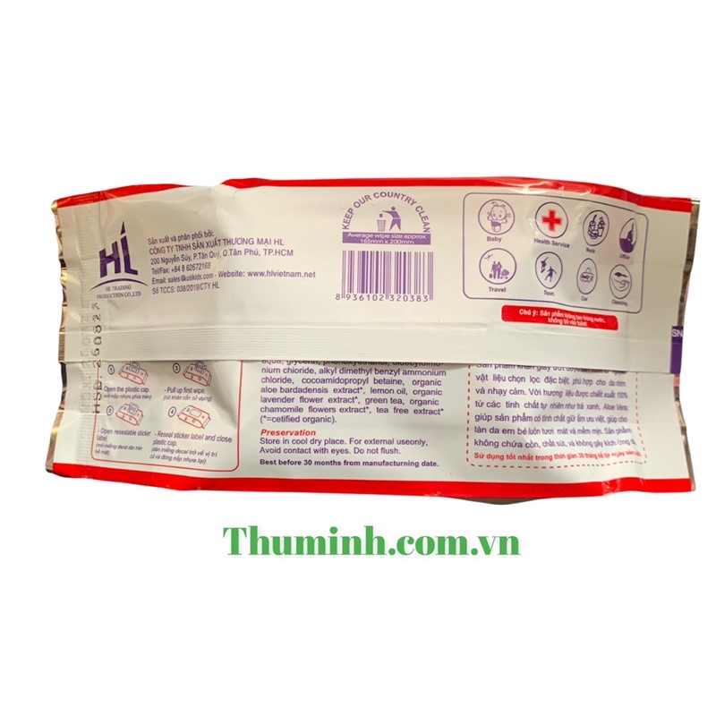 Khăn Ướt Baby Safe Không Mùi Bịch 80 Tờ