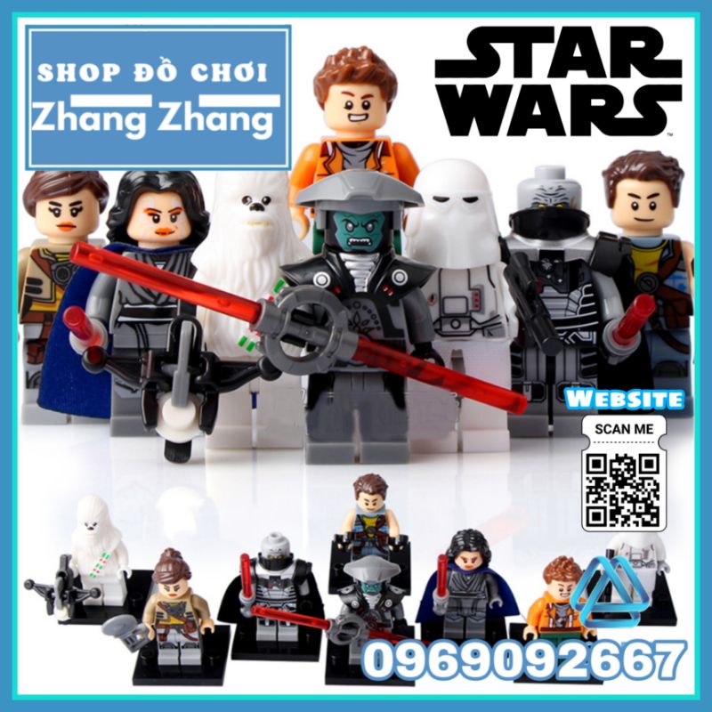 Đồ chơi Xếp hình Star Wars Darth Malgus - Snowtrooper - Kordi - Naare - Chewbacca - Zander Rowan Minifigures Xinh X0132