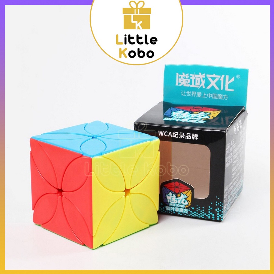 Rubik MoYu MeiLong Four Leaf Clover Cube Rubic Biến Thể Cỏ 4 Lá Stickerless Đồ Chơi Trí Tuệ Trẻ Em Phát Triển Tư Duy