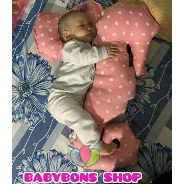 Gối ôm cá ngựa + gối lõm cho bé