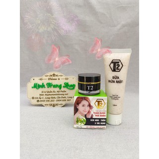 Bộ Kem THẢO DƯỢC TRÀ XANH T2 15g Nam Thâm và Sữa Rửa Mặt
